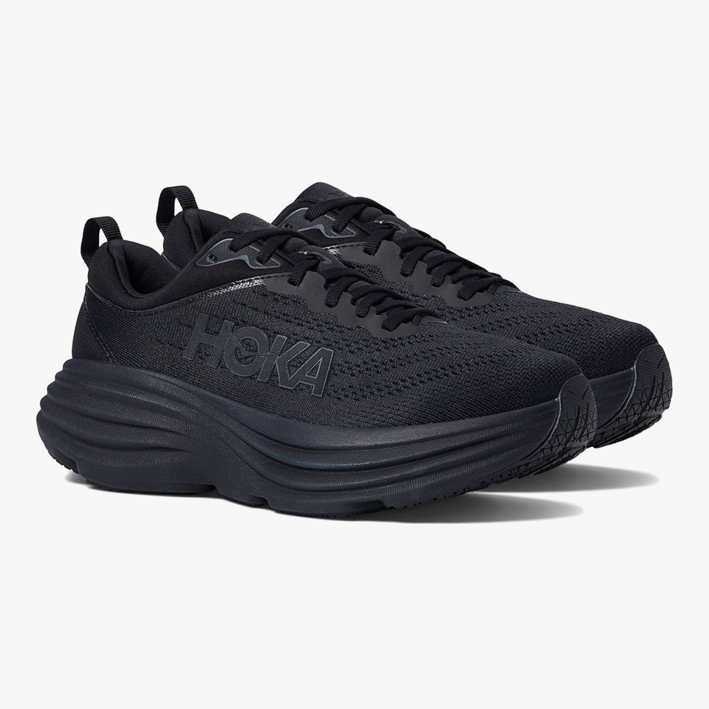 Hoka All-Black Athletic Sneakers